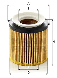 Alyvos filtras MANN-FILTER HU 8002 x KIT