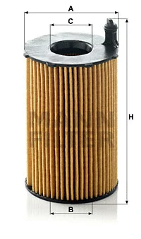 Alyvos filtras MANN-FILTER HU 8005 z