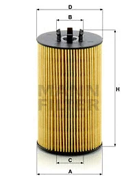 Alyvos filtras MANN-FILTER HU 8012 z