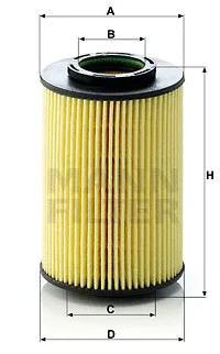 Alyvos filtras MANN-FILTER HU 822/5 x