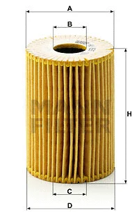 Alyvos filtras MANN-FILTER HU 825 x