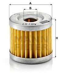 Alyvos filtras MANN-FILTER MH 51