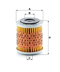 Kuro filtras MANN-FILTER P 66 x