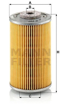 Kuro filtras MANN-FILTER P 707