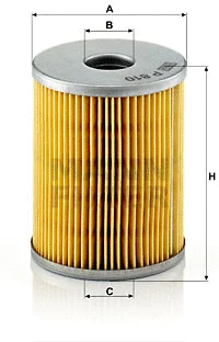 Kuro filtras MANN-FILTER P 810 x