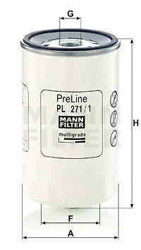 Kuro filtras MANN-FILTER PL 271/1