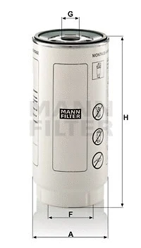 Kuro filtras MANN-FILTER PL 420/7 x