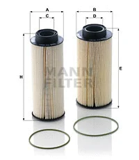 Kuro filtras MANN-FILTER PU 10 003-2 x