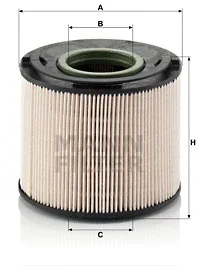 Kuro filtras MANN-FILTER PU 1033 x