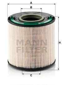 Kuro filtras MANN-FILTER PU 1040 x