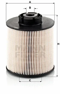 Kuro filtras MANN-FILTER PU 1046/1 x