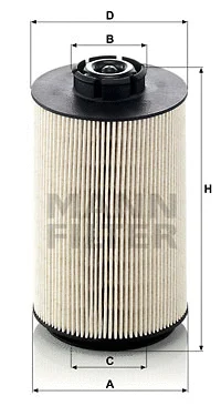 Kuro filtras MANN-FILTER PU 1058 x