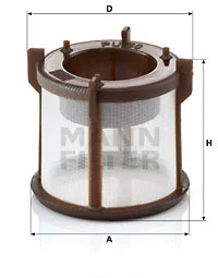 Kuro filtras MANN-FILTER PU 50 z
