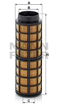 Kuro filtras MANN-FILTER PU 7017 z
