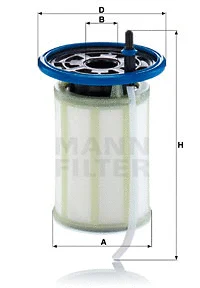 Kuro filtras MANN-FILTER PU 7018