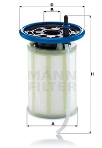 Kuro filtras MANN-FILTER PU 7019