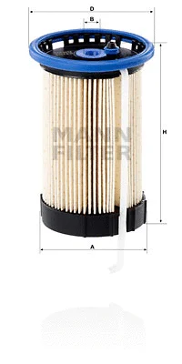 Kuro filtras MANN-FILTER PU 8014