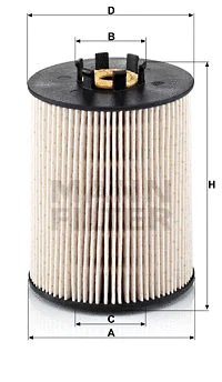 Kuro filtras MANN-FILTER PU 815 x