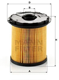 Kuro filtras MANN-FILTER PU 822 x