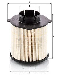 Kuro filtras MANN-FILTER PU 9001/1 x