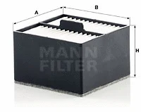 Kuro filtras MANN-FILTER PU 910