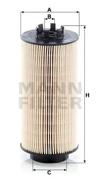 Kuro filtras MANN-FILTER PU 999/2 x
