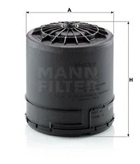Suspausto oro sistemos oro džiovintuvo kasetė MANN-FILTER TB 15 001 z KIT