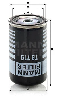 Suspausto oro sistemos oro džiovintuvo kasetė MANN-FILTER TB 719