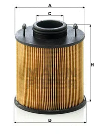 Urėjos filtras MANN-FILTER U 620/3 y KIT