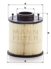 Urėjos filtras MANN-FILTER U 620/4 y KIT