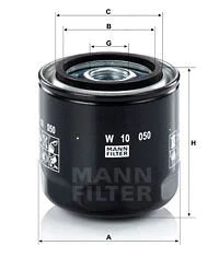 Alyvos filtras MANN-FILTER W 10 050