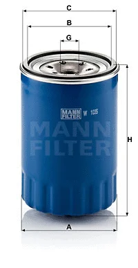 Alyvos filtras MANN-FILTER W 1035