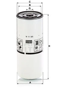 Alyvos filtras MANN-FILTER W 11 025