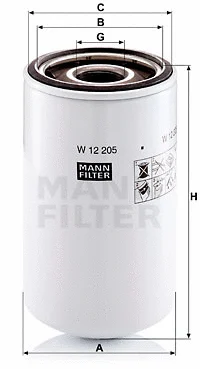 Alyvos filtras MANN-FILTER W 12 205
