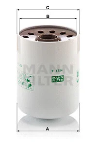Alyvos filtras MANN-FILTER W 1254 x