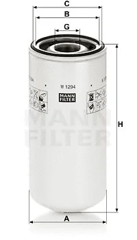 Alyvos filtras MANN-FILTER W 1294