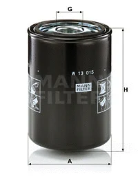 Hidraulinės sistemos filtras MANN-FILTER W 13 015