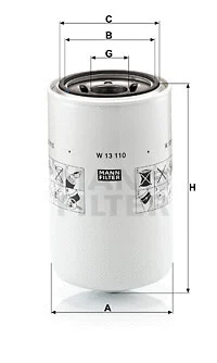 Alyvos filtras MANN-FILTER W 13 110
