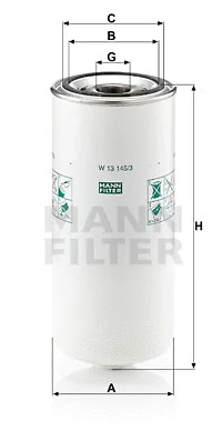 Alyvos filtras MANN-FILTER W 13 145/3