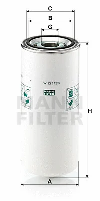 Alyvos filtras MANN-FILTER W 13 145/6