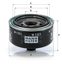 Alyvos filtras MANN-FILTER W 1323