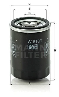 Alyvos filtras MANN-FILTER W 610/1
