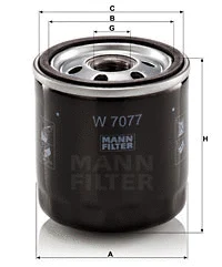 Alyvos filtras MANN-FILTER W 7077