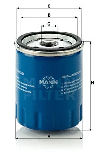 Alyvos filtras MANN-FILTER W 712/15