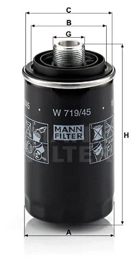 Alyvos filtras MANN-FILTER W 719/45