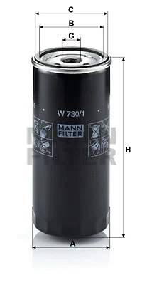 Alyvos filtras MANN-FILTER W 730/1