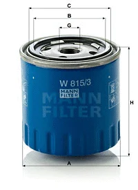 Alyvos filtras MANN-FILTER W 815/3