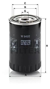 Alyvos filtras MANN-FILTER W 840/2