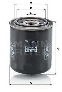 Automatinės transmisijos hidraulinis filtras MANN-FILTER W 9023/1