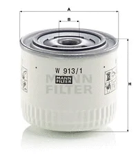 Alyvos filtras MANN-FILTER W 913/1